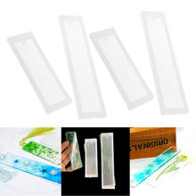 4 PCS Clear Silicon Molds Moulds For Epoxy Resin Bookmark Jewelry Making Crafts make pendant earring necklace bracelet 2024 - buy cheap