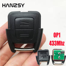 Mando a distancia de 2 botones para coche, llave de entrada sin llave para Opel, Vauxhall, Astra, Vectra, Zafira, OP1, 433Mhz 2024 - compra barato