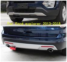 Aço inoxidável Bumper Spoiler Auto Car Difusor Traseiro Do Carro Para Ford explorer 2013 2014 2015 2016 2017 2018 2024 - compre barato