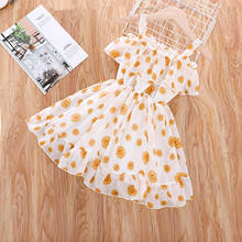 TELOTUNY Summer dress Baby Kids Girls Ruffle Sleeveless Floral Print Strap Princess Dress Children Clothes Casual Sundress 2024 - buy cheap