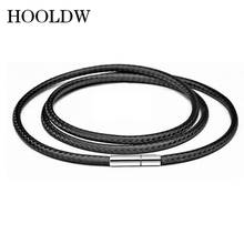 High Quality 40-80cm Necklace Cord Leather Cord Wax Rope For Men Women DIY Necklace Jewelry With Stainless Steel Rotary Clasp 2024 - buy cheap