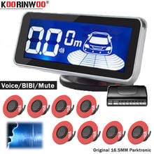 Koorinwoo Flat 16.5mm Human Voice Buzzer Parktronic with LCD Screen Car Parking Sensors 4/6/8 Car Radar Detector Car Assistance 2024 - buy cheap