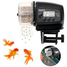 Alimentador de peixes para aquário, equipamento com temporizador, dispensador de alimentação automático, 100ml, tela lcd 2024 - compre barato