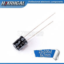 1PCS Higt quality 25V100UF 6*7mm 100UF 6.3*7 25V Electrolytic capacitor hjxrhgal 2024 - buy cheap