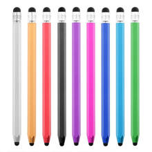 Caneta stylus touch screen, pontas duplas para iphone ipad, tablet, desenho universal, telefone inteligente, caneta touch 2024 - compre barato