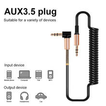 Car Stereo AUX Cord Spring Audio Cable For Skoda rapid a5 a7 YETI Superb Citigo Fabia Octavia 2 CitiJet MissionL 2024 - buy cheap