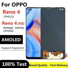 6.4" AMOLED For Oppo Reno4 CPH2113 LCD Display Touch   Screen Digitizer For Reno 4 5G CPH2091 PDPT00 PDPM00 lcd 2024 - buy cheap