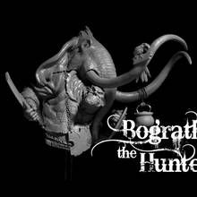 110mm Resin Model Bust GK Bograth the Hunter Fantasy theme Animal series Unassembled and unpainted kit 2024 - buy cheap