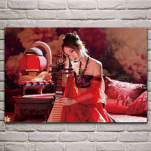 women Asian biwa girl musician portrait posters on the wall picture home living room decoration for bedroom KL793 2024 - buy cheap