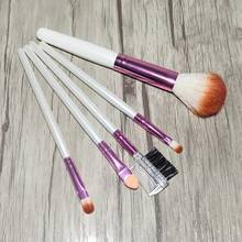 5pcs Hair Makeup Brushes Set Wood Handle Foundation Blending Powder Brush Cosmetic Beauty Make Up Tools 2024 - buy cheap