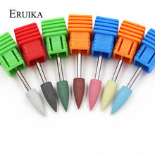 ERUIKA 1PC Rubber Silicon Carbide Nail Drill Bit Electric Manicure Machine Accessory Polishing For Nail 7 Colors To Choice 2024 - buy cheap