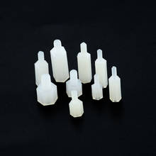 20 pces m3 * 5-30 + 6mm parafuso de espaçamento da linha plástico para pcb placa-mãe fixa náilon espaçador pilar rosqueado pilar m3x5 + 6 2024 - compre barato