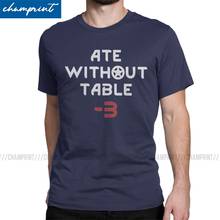 Camiseta sem mesa 3 masculina aro world, camiseta de algodão engraçada com gola 2024 - compre barato