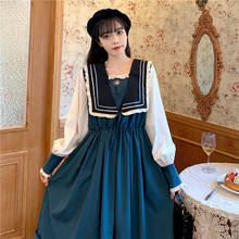 Sweet Lolita Dress Female Casual Slim Kawaii Japanese Korean Dress Women 2021 New Women Spring Elegant Designer Party Midi Dress 2024 - buy cheap