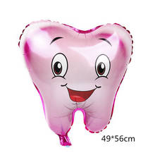 18inch Party Decoration Teeth  Balloons Happy Birthday Party Supplies Aluminium Foil Balloon Baby Shower Girl Favor Toys 2024 - buy cheap