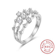 Anel de prata esterlina 100%, feito à mão, anel de nó de prata simples, anéis de articulação para mulheres, meninas, presente de casamento, joias de dia dos namorados 2024 - compre barato