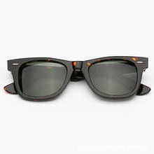 Real Glass lens retro sunglasses women men Acetate frame Brand Design women men sunglasses Goggles Female Square Oculos eyewear 2024 - buy cheap