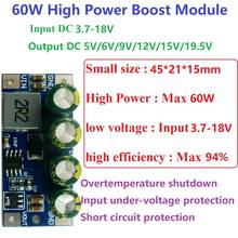5A high-power DC DC Converter Step-Up Module DC 3.7V 4.2V 7.5V 8V 9V 10V 14.8V to 5V 6V 9V 12V 15V 19.5V Voltage Boost Board 2024 - buy cheap