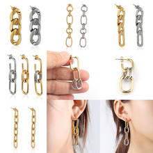 Chain Earrings Drop Earrings Stainless Steel Earrings Jewelry For Women Charm Earrings For Women 2020 Trend Unusual Earrings 2024 - buy cheap