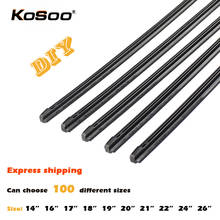 KOSOO 100pcs/Lot Auto Car Vehicle Insert Rubber Strip Wiper Blade (Refill)8mm 14" 16" 17" 18" 19" 20" 21" 22" 24" 26"Accessories 2024 - buy cheap