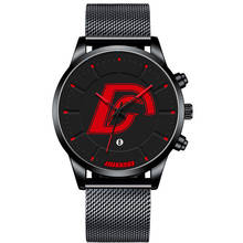 Relógio masculino de aço inoxidável, relógio luxuoso com calendário em malha, relógio de pulso esportivo de quartzo para negócios, 2021 2024 - compre barato