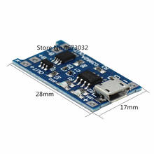 100 Uds azul 5V Micro USB 1A 18650 batería de litio módulo de carga PROTECCIÓN DE sobredescarga Placa de carga de energía 2024 - compra barato