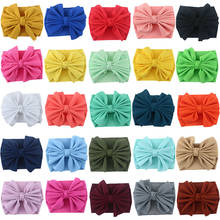 New Baby Bowknot Headand Large Bows Elastic Baby Headwrap Girls Headbands Bandeau Bebe Fille Baby Turban Baby Hair Accessories 2024 - buy cheap