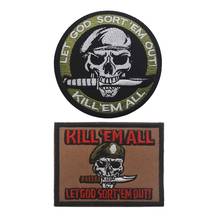 Kill Em-parche bordado, insignia de brazalete táctico militar, parches decorativos, apliques de costura, adorno 2024 - compra barato