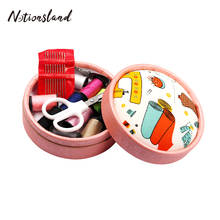 Round Sewing Box Portable Multi-function Sewing Kits for DIY Embroidery Thread Quilting Stitching Sewing Accessories 2024 - buy cheap