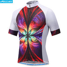Novo tipo de cores luzes ciclismo orolling camiseta top esportivo bicicleta frete grátis 2024 - compre barato