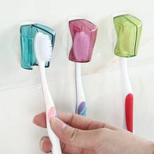 3Pcs Self-adhesive Wall Toothbrush Holder Anti-bacterial Dust-proof Mounted Plastic Bathroom Toothbrush Hanger Bathroom 2024 - buy cheap