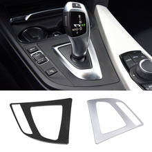 ABS Carbon Fiber Interior Gear Shift Panel Overlay Fit For BMW F30 F31 F34 F32 F33 F36 320i 328i 330i 335i 340i 428i 430i 440i 2024 - buy cheap