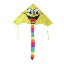Desenhos animados sorridente rosto kite para crianças esportes ao ar livre smiley animação voando pipas 95ae 2024 - compre barato