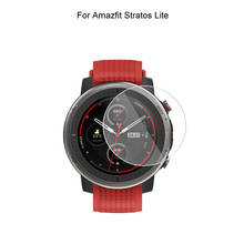 Para amazfit stratos lite relógio inteligente protetor de tela 2.5d protetor de vidro temperado proteção filme à prova de explosão 2024 - compre barato