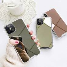 Airbag Mirror Phone Case For iPhone 12 11 13 Pro MAX 6 6s 7 8 Plus 12 13 mini X XS Max XR SE Shockproof Soft Silicone Back Cover 2024 - buy cheap