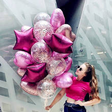 KUKUZHU 14 шт мульти конфетти шар с днем День рождения воздушные шары синий розовый баллоны с гелием для мальчиков и девочек Baby Shower вечерние поставки 2024 - купить недорого