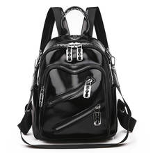 Женский рюкзак из искусственной кожи на молнии, дизайнерский ранец для девочек-подростков, школьные дорожные сумки на плечо 2024 - купить недорого