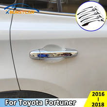 Xburstcar Car Door Handle Cover for Toyota Fortuner 2016 - 2018 Car Door Handles Protector Covers Sticker ABS Chrome Accessories 2024 - buy cheap
