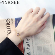 Pinksee Exquisite Natural Stone Water Transfer Beads Bracelet for Women Temperament Accessories Trendy Jewelry Birthday Gifts 2024 - buy cheap