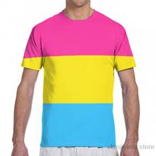 Pansexual Pride Flag men T-Shirt women all over print fashion girl t shirt boy tops tees summer Short Sleeve tshirts 2024 - buy cheap