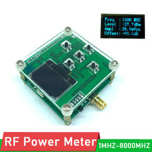 1M-8000MHZ RF измеритель мощности OLED дисплей RF значение затухания мощности цифровой измеритель 500MHZ 3GHZ 8GHz W Sofware 10W 30DB аттенюатор 2024 - купить недорого