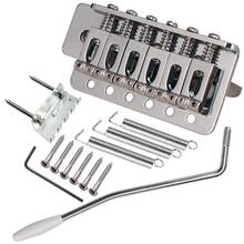Guitar Bridge Set Tremolo System 6 Saddle Hardtail Bridge With Wrench Screws On For SQ ST Electric Guitar Parts Replacement 2024 - buy cheap
