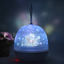 Romántico rotativo estrellas y luna cielo giratorio luz de noche proyector lámpara de luz Navidad novedad iluminación cielo luces regalos 2024 - compra barato