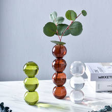 Vaso de flores hidropônico europeu, arranjo criativo de vidro, bolha, arte esférica, enfeites de flores, decoração de casa 2024 - compre barato