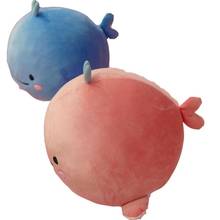 15/25cm Newborn Cute Down Cotton Whale Plush Toy Super Soft Pink And Blue Dolphin Pillow Child Accompany Gifts For Baby Kids 2024 - buy cheap