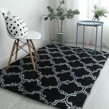 Nordic tie-dyed carpet long hair coffee table living room bedroom rug simple home crawling mat outdoor picnic rug  La alfombra 2024 - buy cheap