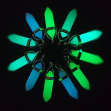 Wholesale 24pcs/lot fashion luminous stone pillar shape point charms pendants for jewelry Accessories making free shipping 2024 - buy cheap