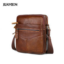 2020 Fashion Travel Man Crossbody Messenger Bag Genuine Leather Shoulder Bags Male Business Casual Bag Men Purses Handbags 2024 - buy cheap