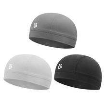 Umidade wicking refrigerando crânio boné capacete forro interno gorro boné sweatband chapéu malha dos homens capacete da motocicleta tampas internas anti-suor 2024 - compre barato