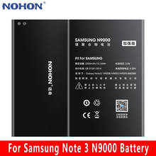 Оригинальный литий-ионный аккумулятор NOHON для samsung Galaxy Note 3 Note3 N9000 N9006 N9005 N9009 нет NFC 3200 mAh Замена Bateria Batarya 2024 - купить недорого